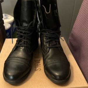 Women’s Steve Madden Troopa Boots - Black